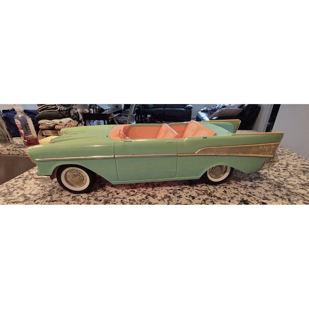 VTG 1988 Mattel Barbie ‘57 Chevy Bel Air Convertible Doll Car Classic Childs Toy - Picture 5 of 10